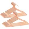 ABHENG 60 Pezzi Appendiabiti in metallo, antiruggine, salvaspazio, robusto, cromato, Scanalature Antiscivolo, Forte e Resistente, 42 x 0,3 x 21 cm (L x B x H), Oro Rosa, AIY0360R