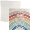 volumoon Copricuscino con Arcobaleno, 45 x 45cm Federa per Cuscino con Citazioni Ispiratrici, Copricuscino in Lino, Copricuscino per Bambini, Copricuscini Divano Colorati per Casa, Camera da Letto