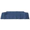 HOME ZEN HOUSEHOLD LINEN telo gran foulard copriletto copritutto copridivano art sunny in tessuto di poliestere e cotone antistrappo con fantasie tinta unita melange misura 170x270 cm tinta unita blu