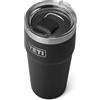 YETI Rambler Cup, Vacuum Insulated Stainless Steel Stackable Cup with Magslider Lid, Black, 20 oz (591 ml)