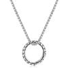 GAVU Collana Porta Anelli da Uomo, Collana da Uomo in Acciaio Inossidabile con Ciondolo Porta Anelli 60cm