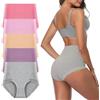 Yintry Mutandine da Donna a Vita Alta con Pizzo Slip Elasticizzati Morbidi e Traspiranti Biancheria Intima a Copertura Totale Controllo della Pancia Mutandine di Cotone Confezione da 5