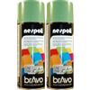 Nespoli Bomboletta Spray Aerosol Verde Reseda Ral 6011 400ml (Confezione da 2)