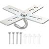 PATIKIL Soffitto Gancio Kit, Croce Design Metallo Piastra Supporto Appendino Supporto Soffitto Ventilatore Luce Apparecchio per Sospensione Luce Lampadario
