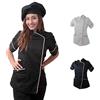 fratelliditalia.org Casacca cuoco donna chef nera bianca mezze maniche femminile cotone cucina