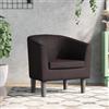 Generico Poltrona Cabriolet Marrone in Similpelle (11 kg)-6487-Mobili