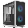 FRACTAL DESIGN Case Fractal Design Focus 2 RGB White TG Clear Tint Midi-Tower Bianco Tempered Glass