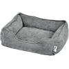 Love Story, Cesto rettangolare in velluto ciniglia poliestere 55 x 40 x 18 cm granito grigio