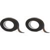Rayher Nastro Crespato Ades., Marrone Scuro, 13 Mm, Rotolo 27,5 M, 5105005 (Confezione da 2)