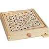 Relaxdays Labirinto, Gioco in Legno con 2 Palline, Giochi di Abilità e Equilibrio, a partire dai 3 Anni, XL, Naturale
