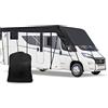 Soekodu Telone di Protezione del Tetto per Roulotte, Impermeabile 210D Copertura del Tetto Superiore per Camper, 6,5 X 3 Metri/21 X 10 Piedi Telone di Protezione Tetto Caravan (6.5 x 3 m/255 x 118 POLLICE)