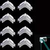 Hezhou 8 Pezzi Pprotezione Bordi in Vetro Acrilico per Acquario Fish Tank Edge Protector Clear Fish Tank Fish Tank Corner Protector Corner Glass Cover Protector Easy Install Trasparente (6 mm)