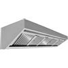 Ristoattrezzature Modello: 117482370,Cappa in acciaio inox 180x90x45h cm a parete snack senza motore VS