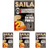 Saila - Liquirizia Extra Forte Purissima, 100% Italiana, Senza Glutine - 2 Astucci Bipack Da 72 Gr (Confezione da 4)
