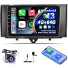 ETLFUCyber 4G+64G Android 13 Autoradio per Mercedes Benz Smart Fortwo 2011-2015, 9 pollici schermo Radio con Wireless Carplay e Android Auto/WiFi/GPS/Bluetooth 5.0 / 32EQ / FM RDS Radio