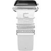 EIHAIHIS Compatibile con Cinturini in Silicone per Apple Watch 38mm 40mm 41mm 42mm 44mm 45mm 49mm, Decorativi con Diamanti in Metallo per Cinturini Accessori per iWatch Ultra 8 7 6 5 4 3 SE,lettera E
