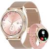 KIPTUMTEK Smartwatch da donna e uomo con funzione telefonica/message reminder,80+ modalità sportiva,1,32 touch screen, orologio fitness con misurazione della pressione sanguigna, contapassi, orologio sportivo