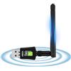 Aigital Chiavetta Wifi 600Mbps, Driver 0, Adattatore di Rete Dual Band 2.4G/5.8GHz, Antenna Wifi USB, Ricevitore WiFi Dongle Scheda per PC fisso, Portatile, Compatibile con Windows 11/10/7/XP
