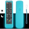 CTRLBETTER Custodia Telecomando in Silicone Compatibile Con Samsung BN5901175N BN5901268D AA5900786A BN5901175Q BN5901175P BN5901189A TV Telecomando Copertura Protettiva Antiurto Con un cordino(Blu Fluorescente)