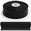 Aerzetix - C77456 - Rotolo di Nastro in sbieco Piegato per Cucire 10 Metri x 30mm - in 5% Lycra e 95% Poliestere - Colore Nero