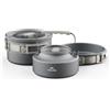 Naturehike 2-4 Persone Set Stoviglie da Campeggio in Lega di Alluminio Pentole Pentola Gavetta Campeggio Kit Posate Campeggio Set da Cucina per Esterni(2-4 Persone Bollitore)