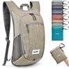 G4Free Piccolo zaino pieghevole 10/15 L leggero e pieghevole Zaino da viaggio all'aperto Borsa a tracolla, giallo, 15Liters, Zaino daypack