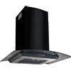 Chusui Cappa Aspirante a Muro Acciaio Inox 756 m³/h 60 cm Nera AR,Cappa,Cappa a Parete,Cappa Aspirante,Cappa Cucina