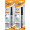BIC Marking Fine ECOlutions - Pennarello permanente a punta conica fine, nero, confezione da 2