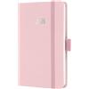 SIGEL J6404 Agenda settimanale, A6, copertina rigida, rosa chiaro, certificato FSC