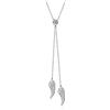 YAFEINI Collane in argento Sterling 925 con ali d'angelo da donna con zirconia cubica custode portafortuna collana gioielli ala d'angelo ciondolo nappa collana gioielli regalo per donne ragazze mamma figlia