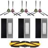 BLUTENET Set di pezzi di ricambio per aspirapolvere Yeedi Vac 2 Pro Vac Hybrid Vac Station Vac Max (1 spazzola principale + 6 spazzole laterali + 3 filtri HEPA)