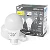 GY Lampadina con Sensore, E27 Lampadine LED con Sensore di Movimento, 6.5W (Equivalenti a 75W), 6500K Luce Fredda, Auto On/Off, 1050 Lumen per Veranda, Giardino, Porta d'Ingresso, Corridoio, 2 Pezzi