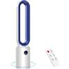 YAZEKY Ventilatore a Torre Senza Pale,Ventilatore a Colonna Silenzioso con Telecomando,3 Velocità,Oscillazione 60°,Display LED,Timer 8 Ore,97 cm Ventilatore Potente per Ufficio,Soggiorno,Bianco 70 m²