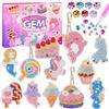 HGRGHH Kit Pittura Diamante 5D DIY per Bambini, Set di Portachiavi Dipinti, Set di Lavoretti per Bambini dai 6-12 Anni, Unicorno Regali Bambina 6 7 8 9 10 11 12 Anni