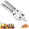 FDCGAS Apriscatole Manuale Regolabile - 1 PCS Acciaio Inossidabile Apri Barattoli Professionale, Apribarattoli, Multifunzione Apri Barattolo per Cucina, Ristorante, Anziani, Donne, Bambino