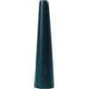 VANTOBEST Piccolo vaso in ceramica a forma di bocciolo, alto, conico, a stelo singolo, moderno, decorativo per la casa, centrotavola floreale per matrimoni e ufficio (verde inchiostro)