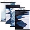 Sanauto Set di 4 barre per poster, formato A4, 21 cm, magnetiche, in legno, 21 cm, colore nero, 4 confezioni