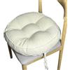 uyeoco Set di 4/2/1 Cuscini Rotondi per Sedie Cucina con Lacci, 40x40cm per Sedie da Pranzo,Esterno, Giardino, Cucina, Ufficio, Soggiorno(Beige,1PC_40X40X8CM)