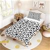 Morbuy Copripiumino Singolo 140x200 e 1 Federa 50x75, Set Copripiumino Singolo in Microfibra, Biancheria da Letto di Panda Stampa