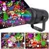 Deals Proiettore di natale proiettore di neve a led dinamico girevole proiettore di nevicate per interni decorazione della casa di natale