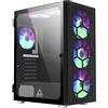 MONTECH X3 Glass Midi-Tower custodia per gioco Nero