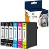 Ouguan 【Ultimo aggiornamento】compatibile Cartucce d'inchiostro per 603 XL 603 per EpsonXP-2100 XP-2105 XP-3100 XP-3105 XP-4100 XP-4105,WF-2810 WF-2830 WF-2835 WF-2850-3Nero/1Ciano/1 Magenta/1Giallo