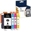 ouguan 4 x (1 Nero, 1 ciano, 1 magenta, 1 giallo) sostituire per HP 934 935 cartucce di inchiostro 934 X L 935 X L compatibile per HP OfficeJet Pro 6230 6830 6820 6812 6815 6835
