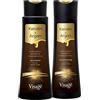 Visage Shampoo Visage 250 ml & Balsamo 250 ml con olio di Argan e Cheratina Biomimetico | Idratante e Nutriente | Idratazione profonda | Riparazione dei capelli danneggiati per tutti i tipi di capelli