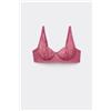 Tezenis Reggiseno Balconcino Non Imbottito In Pizzo Riciclato Paris Donna Rosa