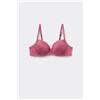 Tezenis Reggiseno Balconcino Leggermente Imbottito In Pizzo Riciclato Wien Donna Rosa