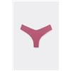 Tezenis Slip Brasiliano Sgambato Taglio Vivo In Microfibra Donna Rosa