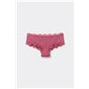 Tezenis Culotte Brasiliana Microfibra Riciclata E Pizzo Donna Rosa