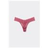 Tezenis Perizoma Sgambato In Pizzo Riciclato Donna Rosa