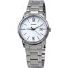 Casio MTP-V002D-7B3 - Orologio analogico da uomo con data, quadrante bianco romano